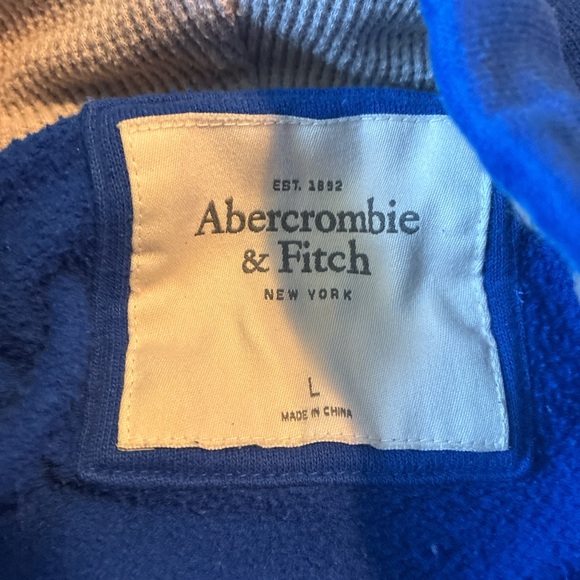 Abercrombie & Fitch Royal Blue Fleece - Picture 3 of 6